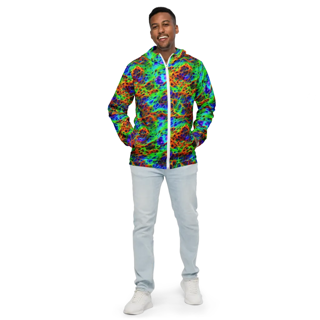 Cosmic Membrane on Men's Windbreaker — Front