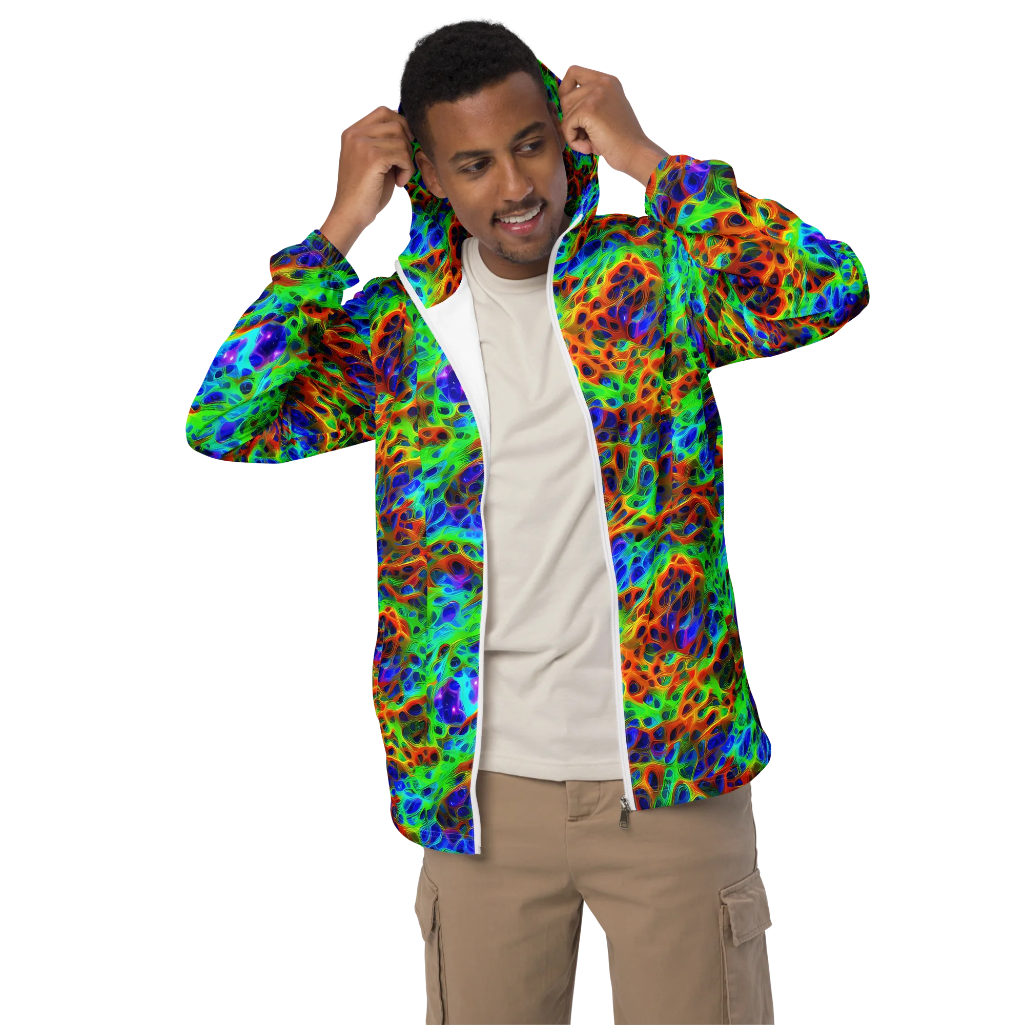 Cosmic Membrane on Men's Windbreaker — Front