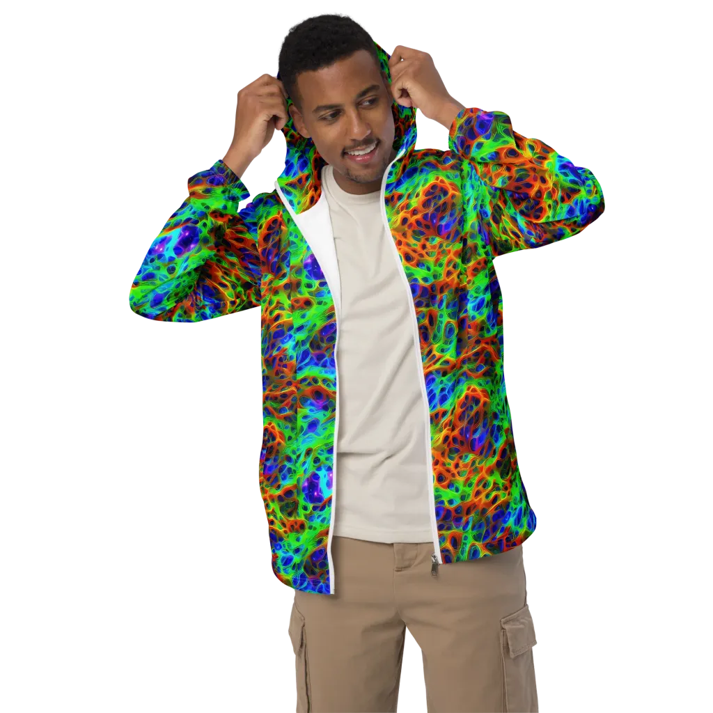 Cosmic Membrane on Men's Windbreaker — Front