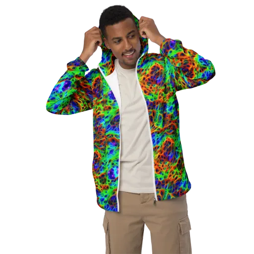 Cosmic Membrane on a Men's Windbreaker
