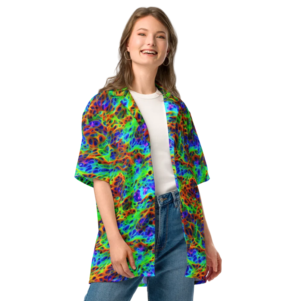 Cosmic Membrane on Button Shirt — Front