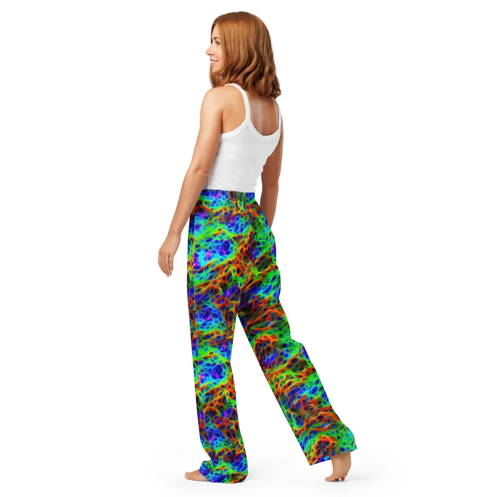 Cosmic Membrane on Women's Pajama Pants — Back