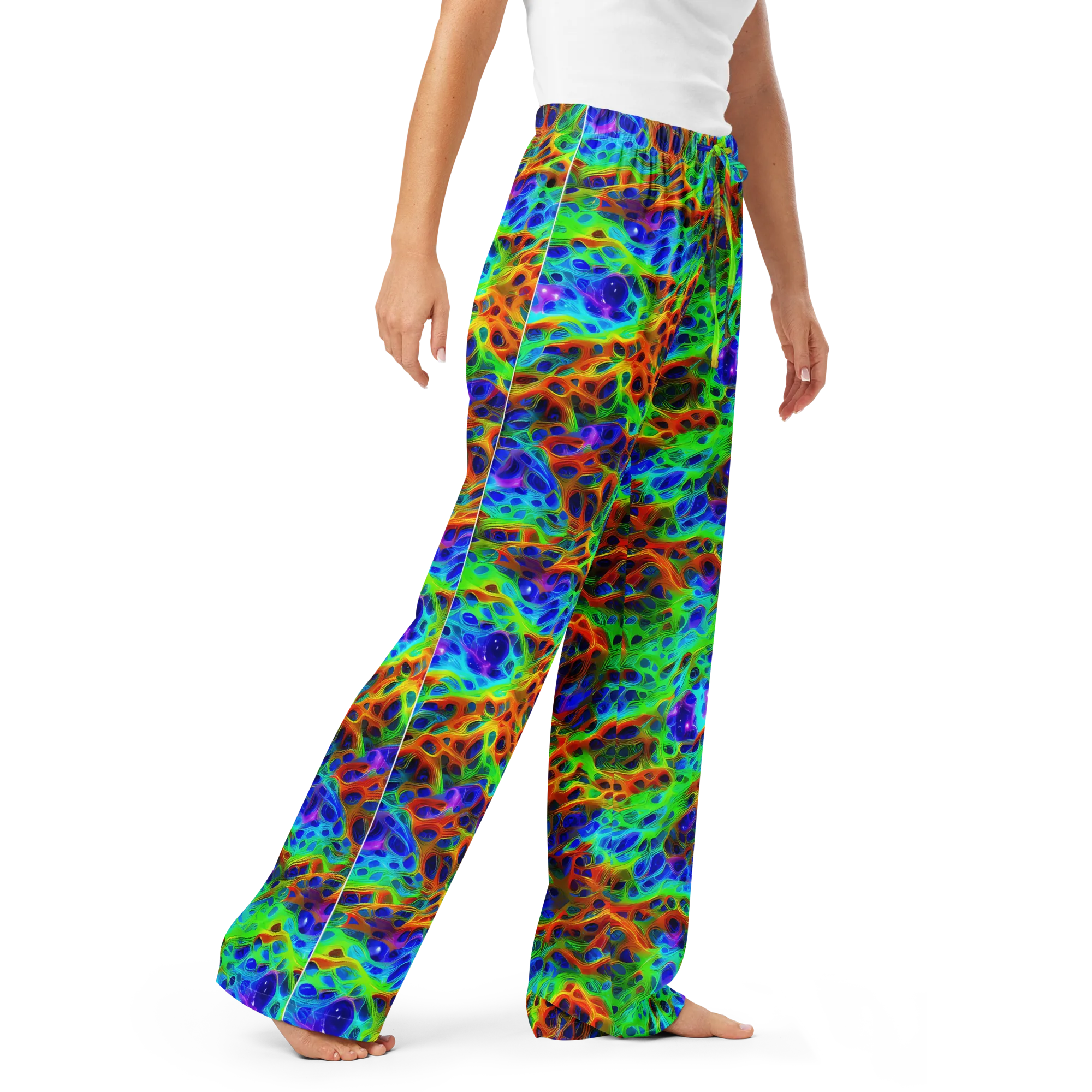 Cosmic Membrane on Women's Pajama Pants — Right Front