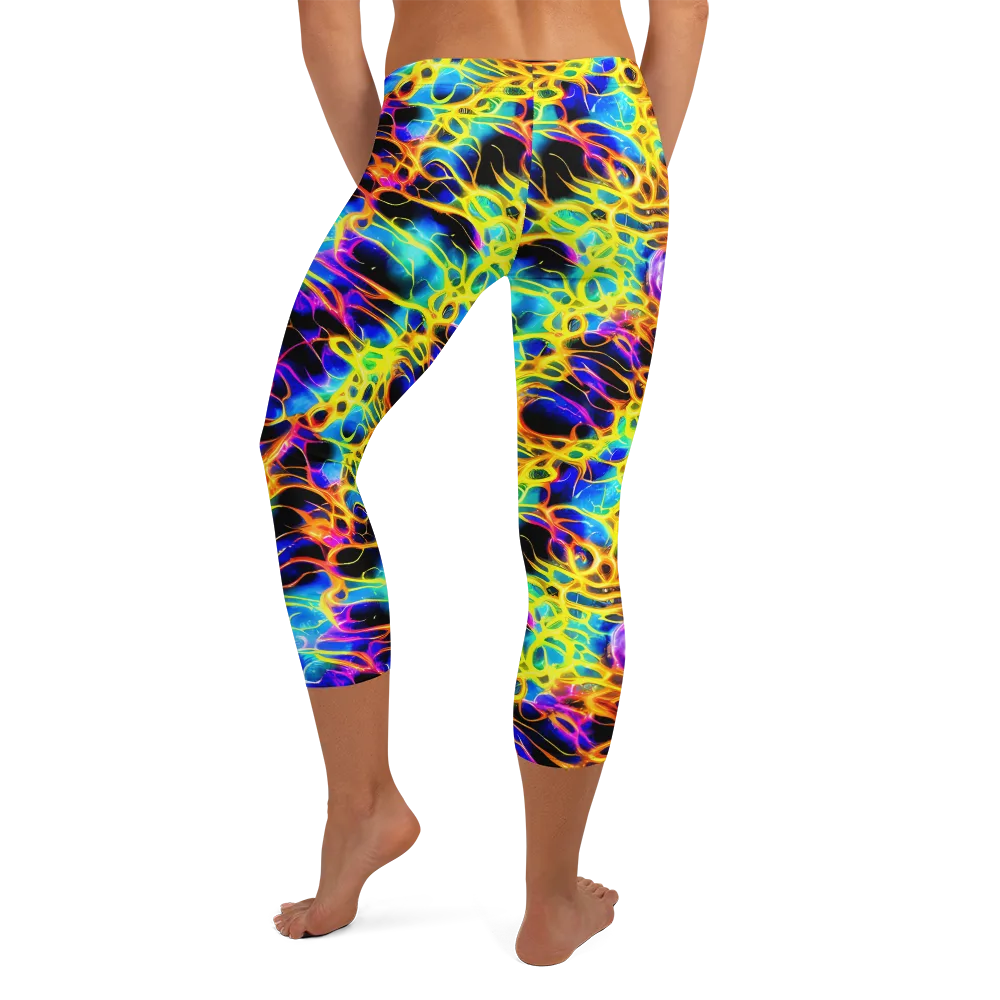 Solaris Mesh on Capri Leggings — Back