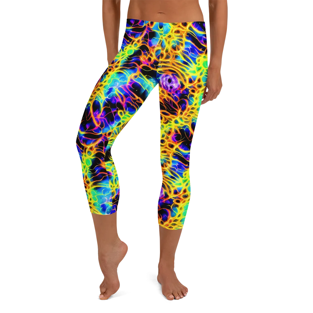 Solaris Mesh on Capri Leggings — Front