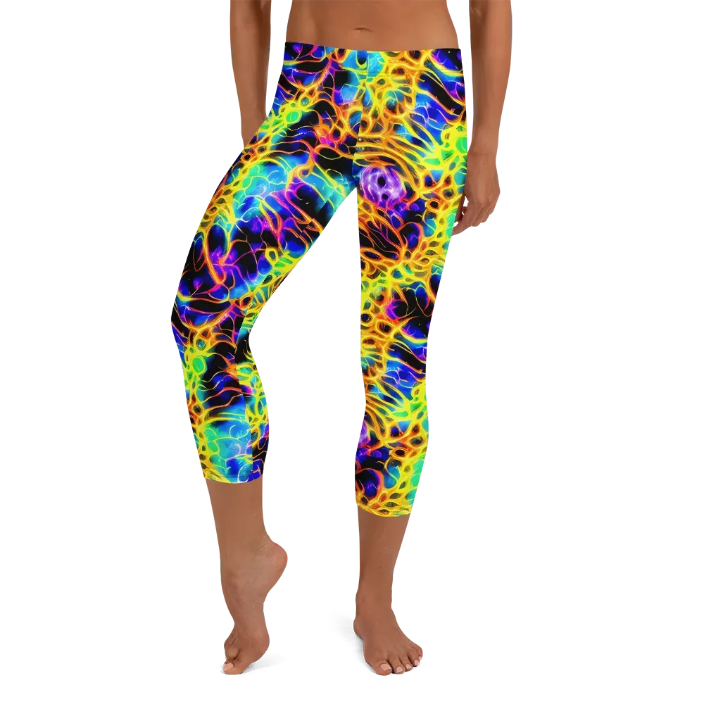 Solaris Mesh on Capri Leggings — Front
