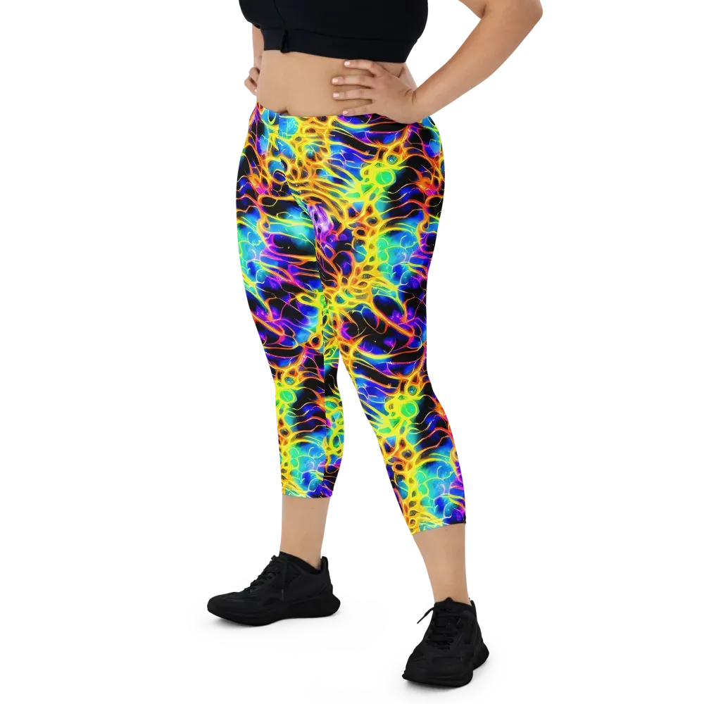 Solaris Mesh on Capri Leggings — Front