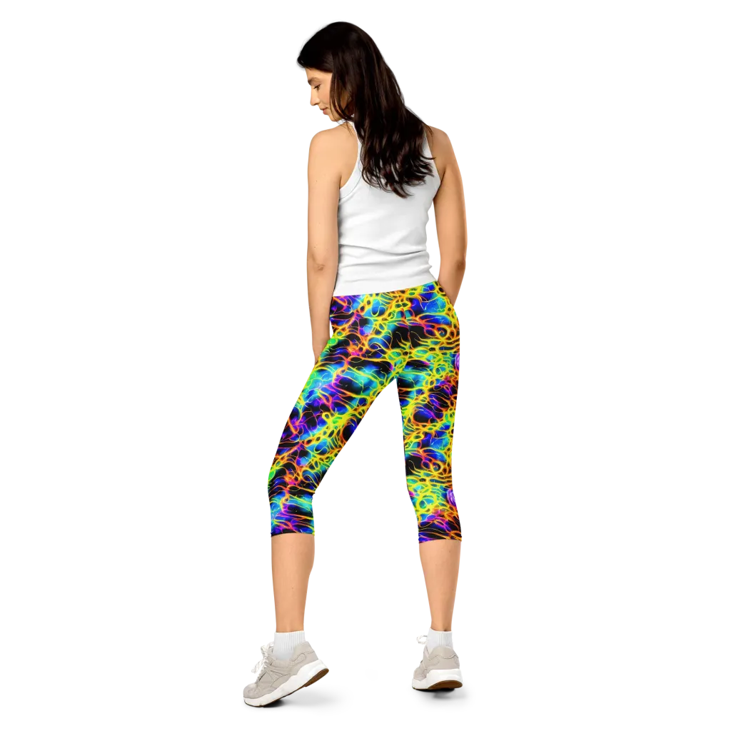 Solaris Mesh on Capri Leggings — Back