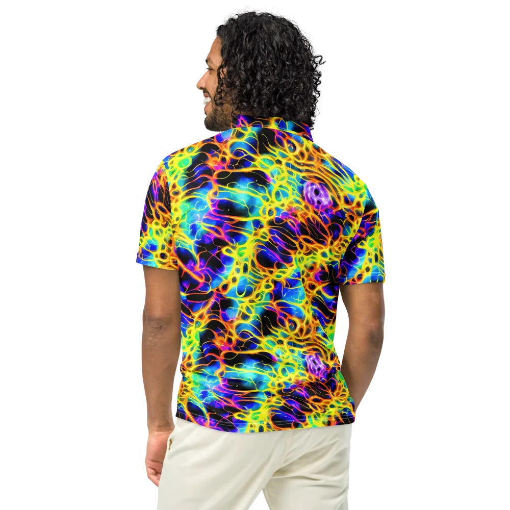 Solaris Mesh on Men's Slim Fit Polo Shirt — Back
