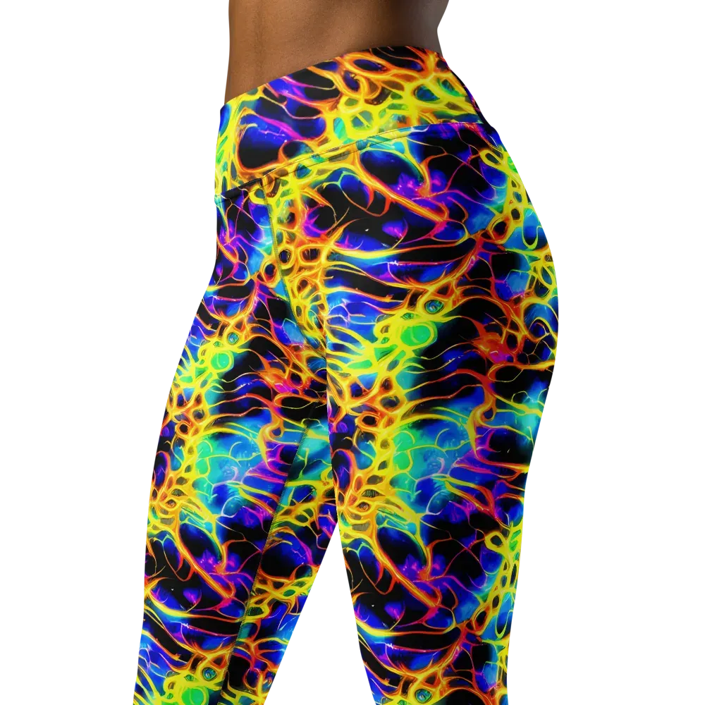 Solaris Mesh on Yoga Leggings — Left Front