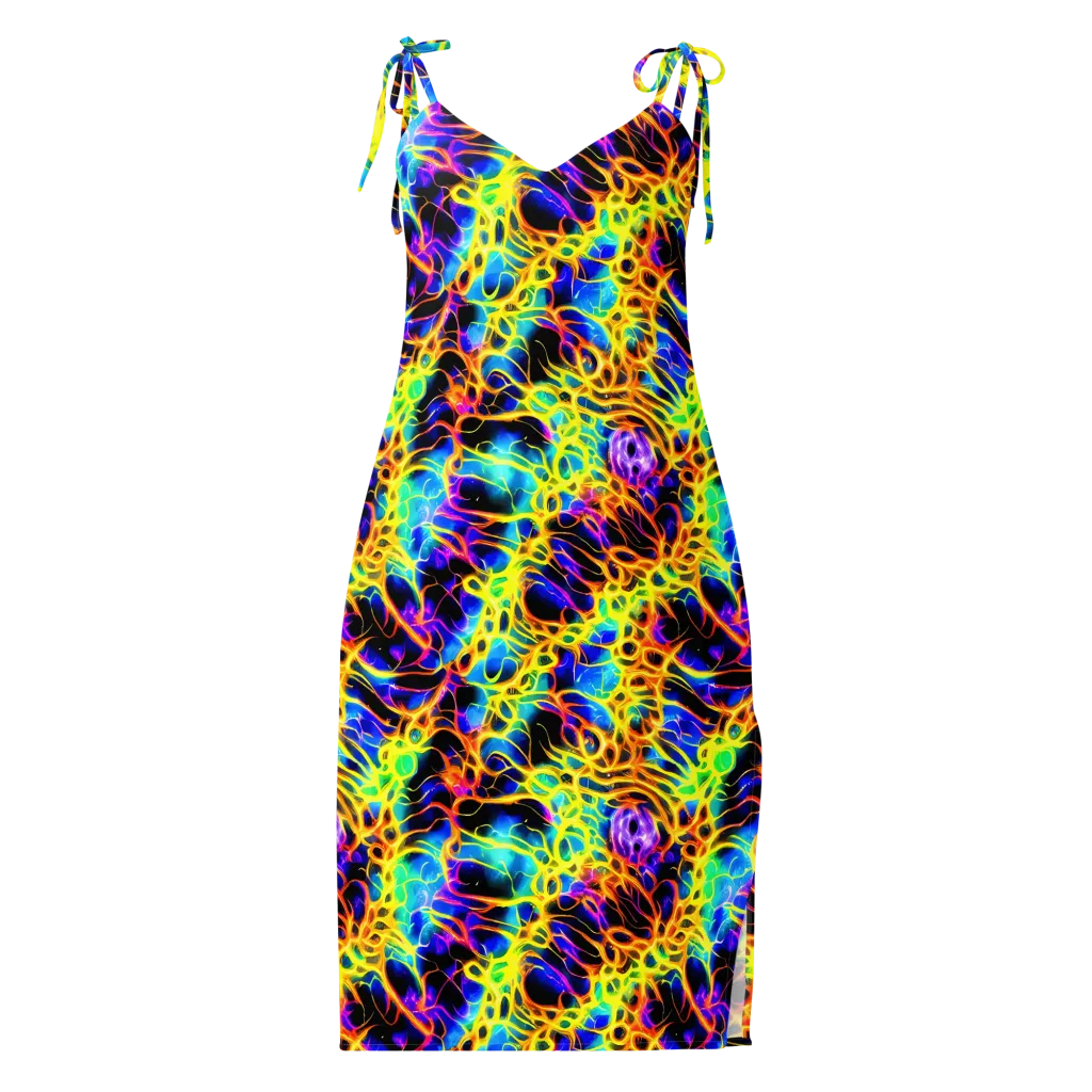 Solaris Mesh on Slip Dress — Front