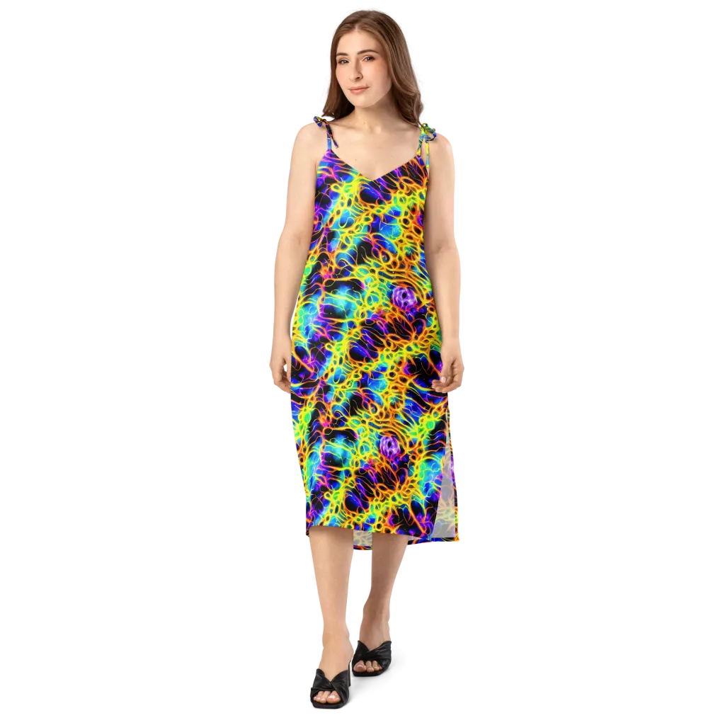 Solaris Mesh on Slip Dress — Front