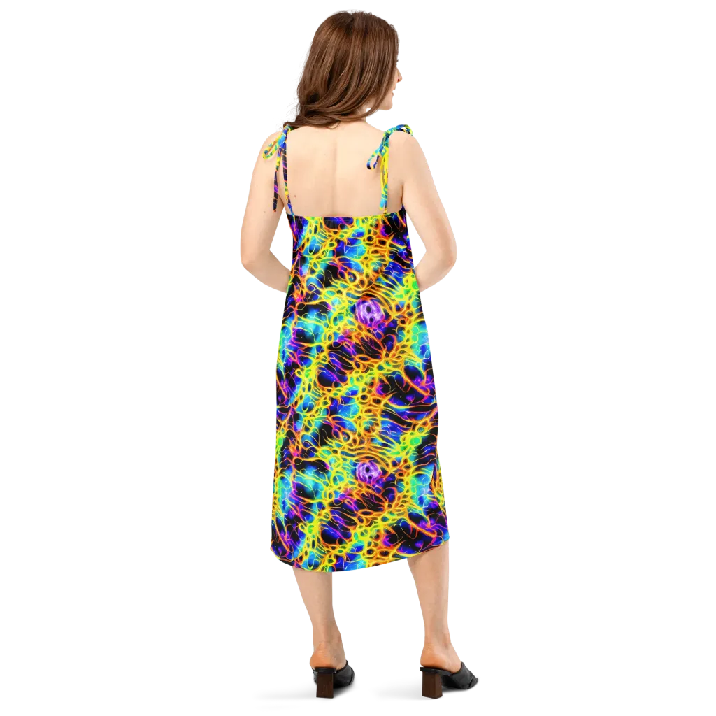 Solaris Mesh on Slip Dress — Back