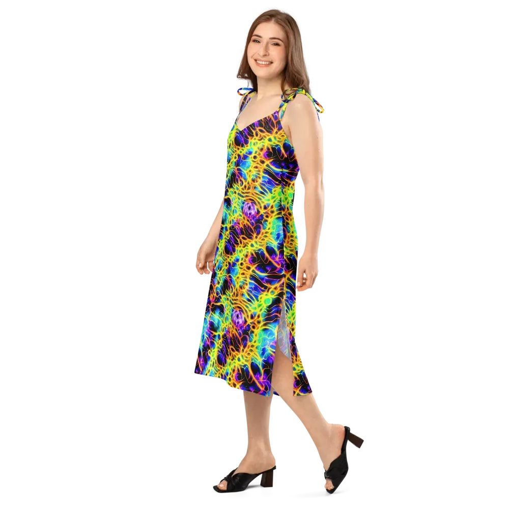 Solaris Mesh on Slip Dress — Left Front