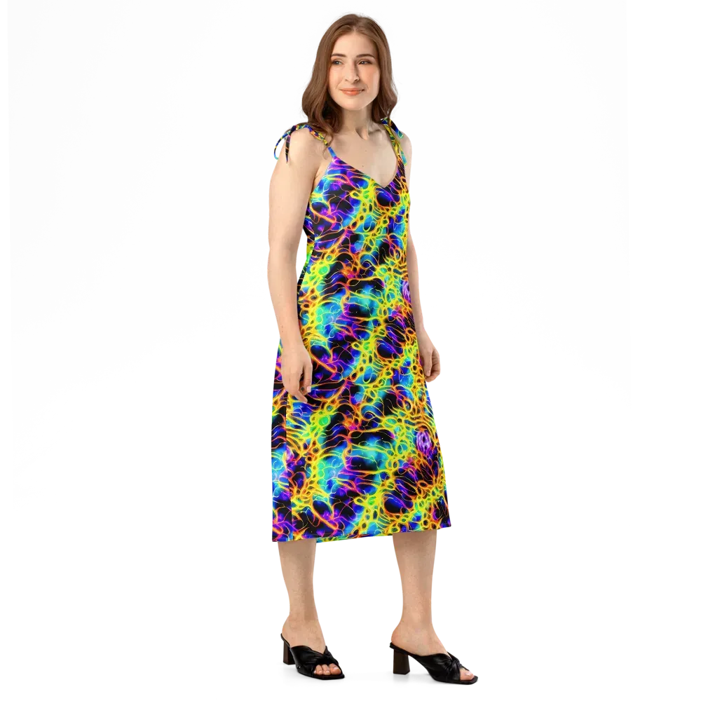 Solaris Mesh on Slip Dress — Right Front