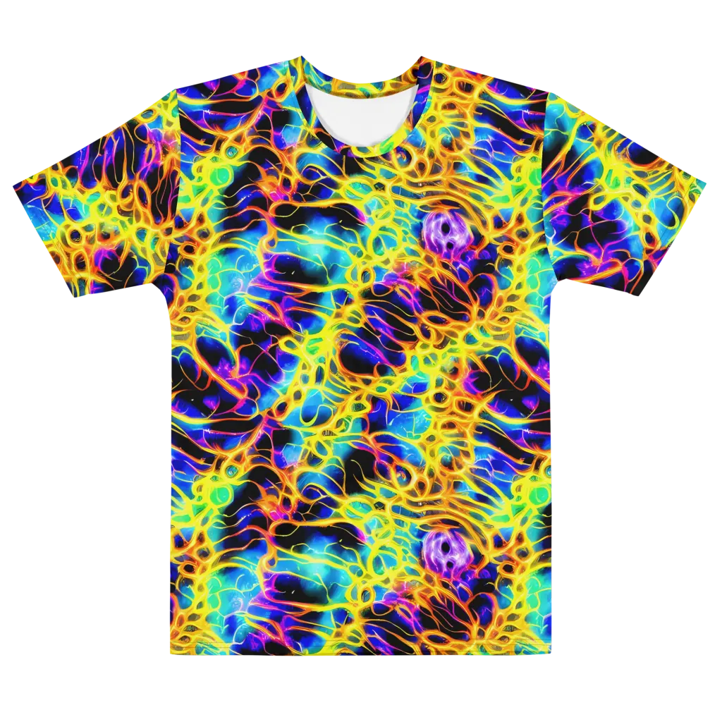 Solaris Mesh on Men's Cotton Crew Neck T-Shirt — Front