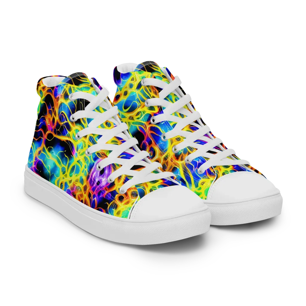Solaris Mesh on Men's High Top Canvas Shoes — Right Front