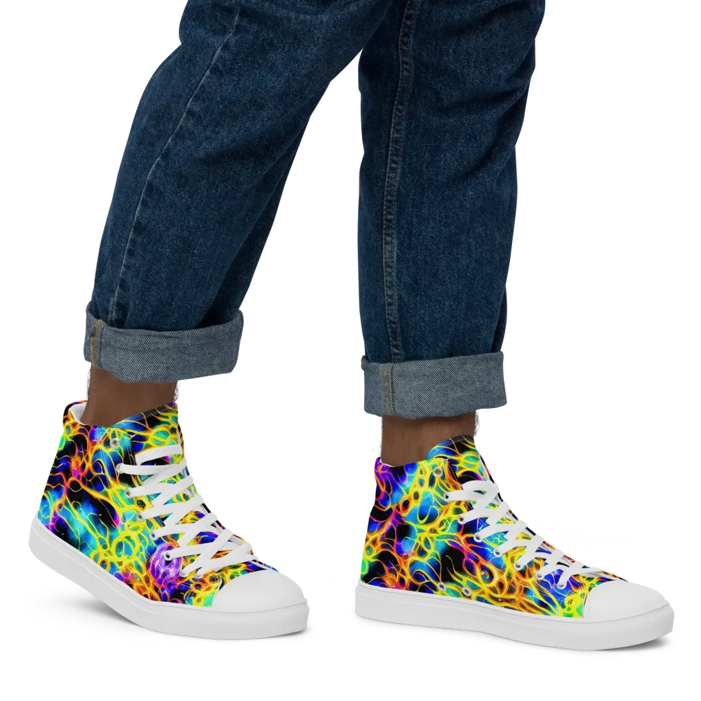 Solaris Mesh on Men's High Top Canvas Shoes — Right