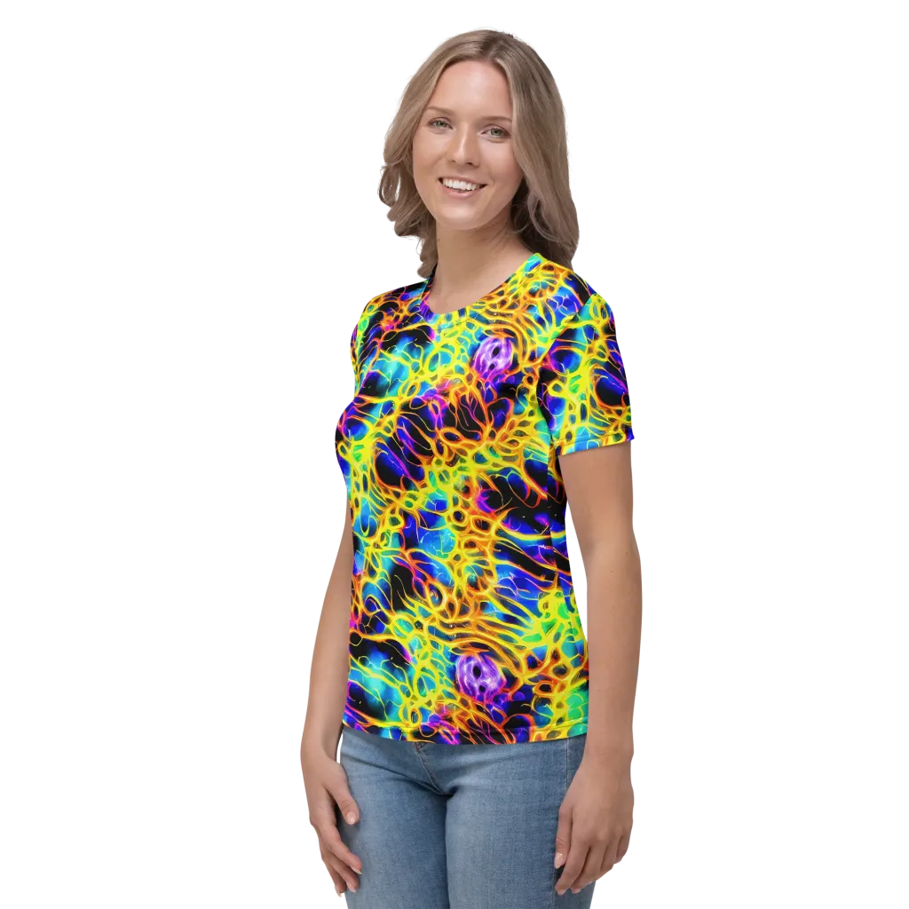 Solaris Mesh on Women's Crew Neck T-Shirt — Left