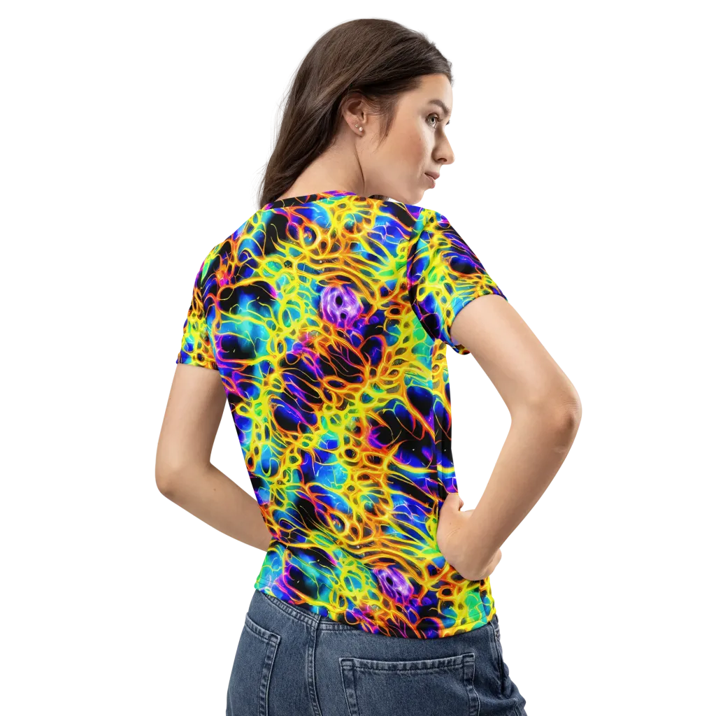 Solaris Mesh on Women's Crew Neck T-Shirt — Back