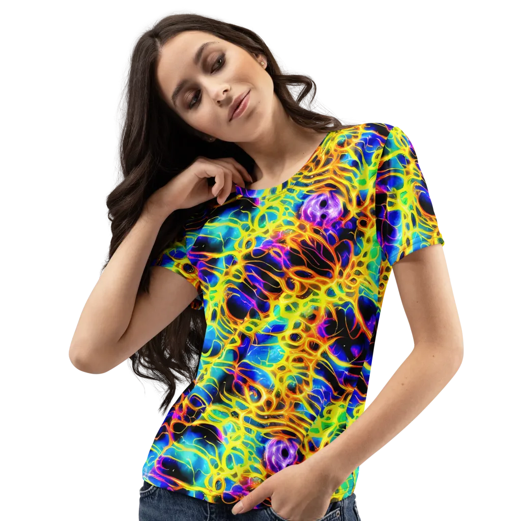 Solaris Mesh on Women's Crew Neck T-Shirt — Left Front
