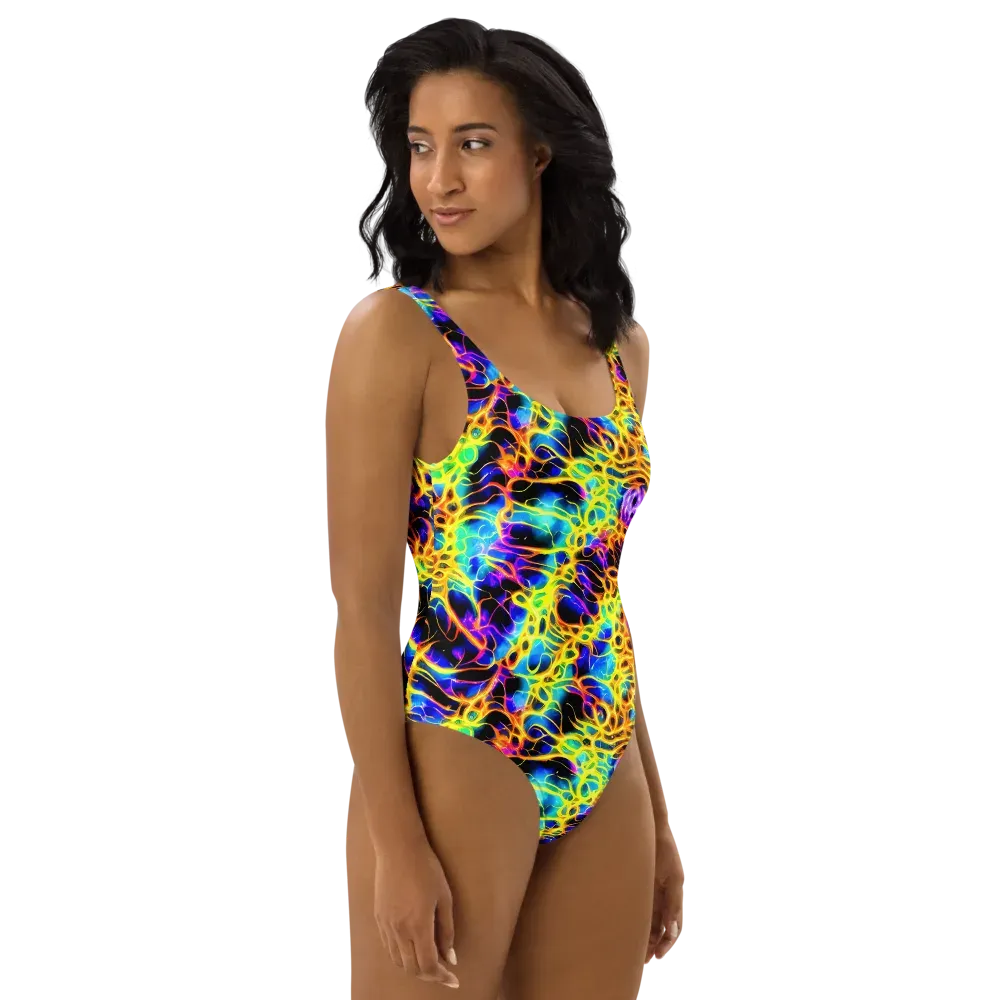 Solaris Mesh on One-Piece Swimsuit — Right