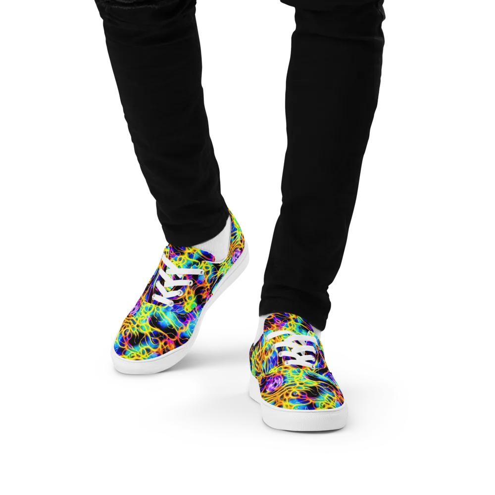 Solaris Mesh on Men's Lace-Up Canvas Shoes — Front