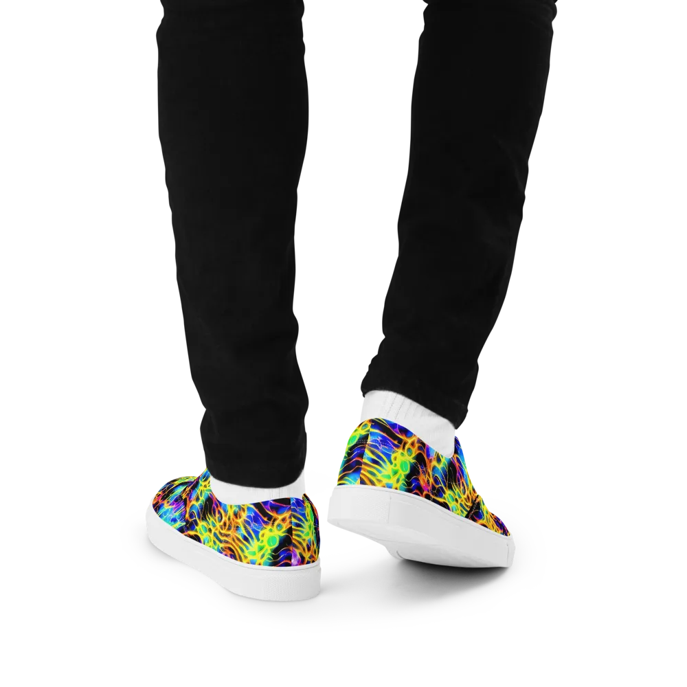 Solaris Mesh on Men's Lace-Up Canvas Shoes — Back