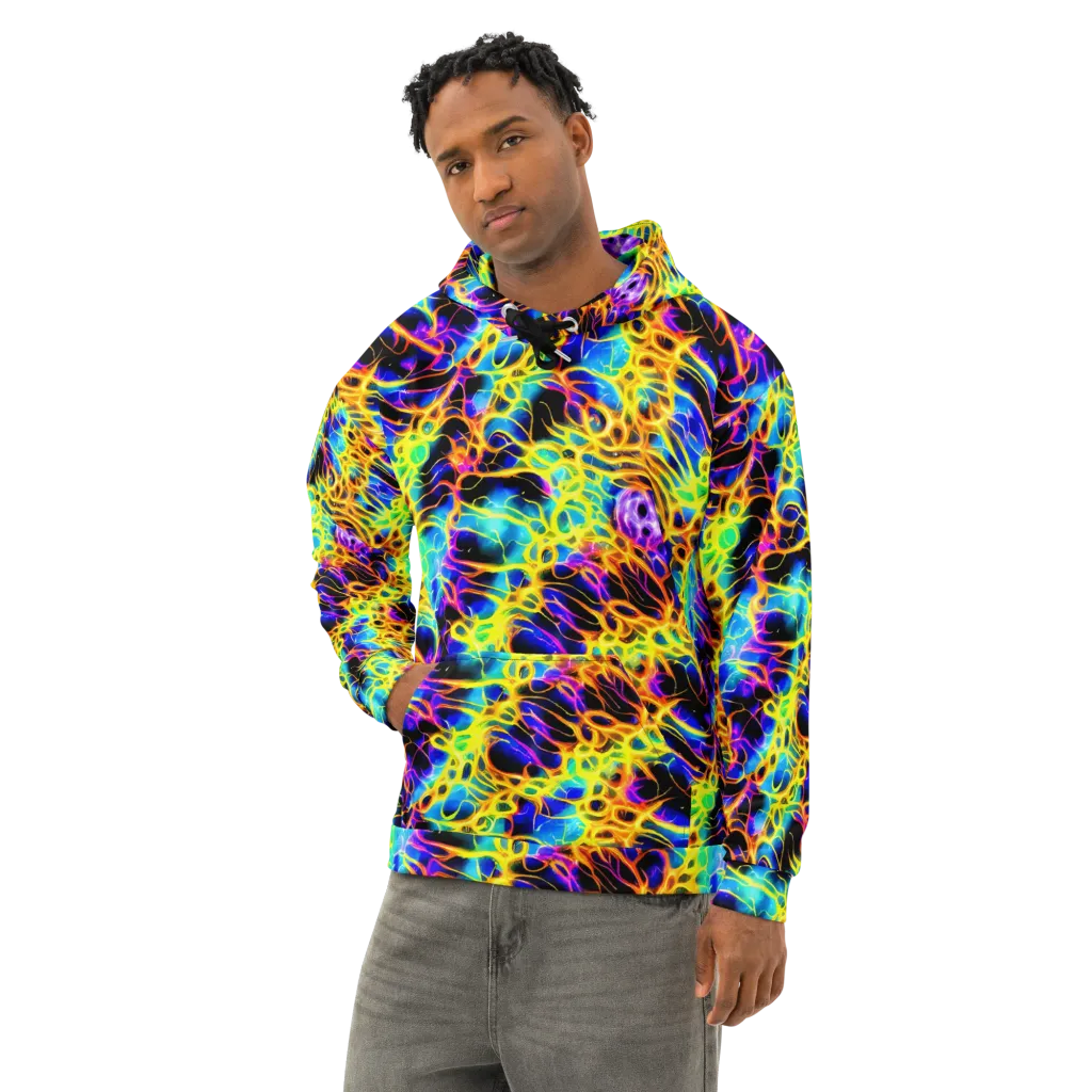 Solaris Mesh on Cotton Hoodie — Left Front