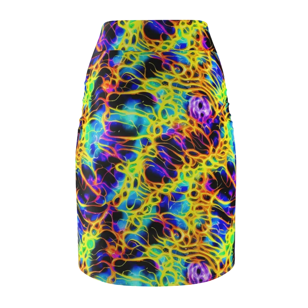 Solaris Mesh on Pencil Skirt — Back