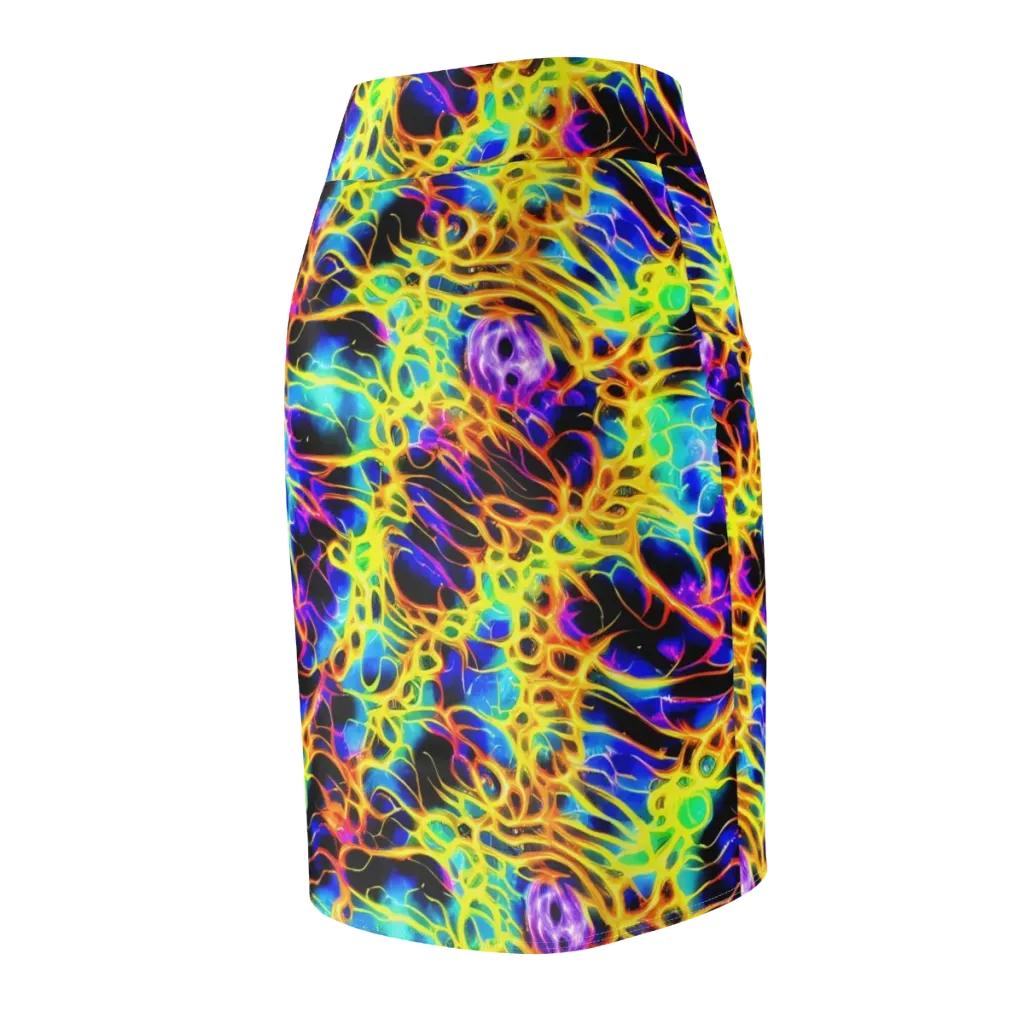 Solaris Mesh on Pencil Skirt — Back Side
