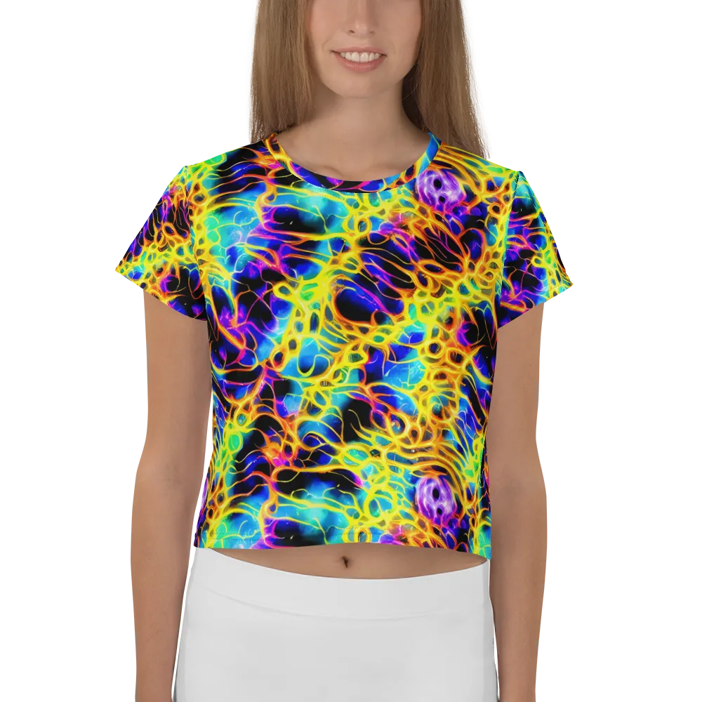 Solaris Mesh on Crop Tee — Front