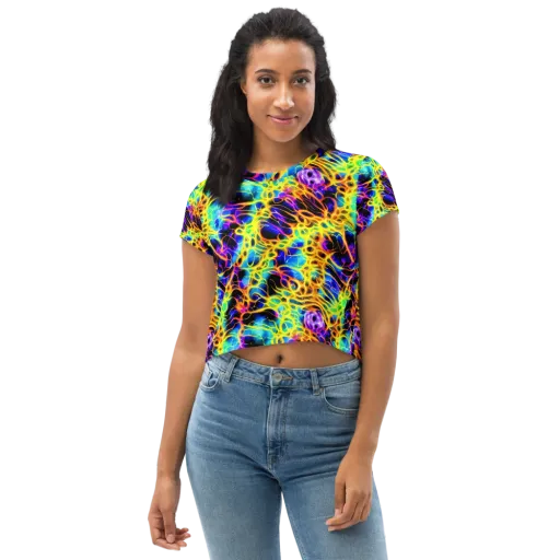 Solaris Mesh on a Crop Tee