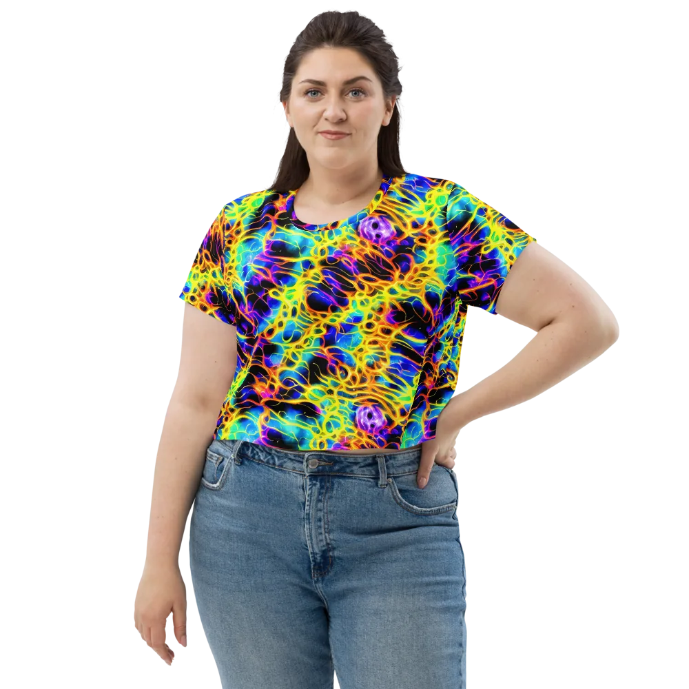 Solaris Mesh on Crop Tee — Front