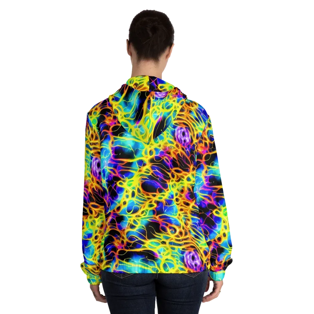Solaris Mesh on Women's Full-Zip Hoodie — Back On Person