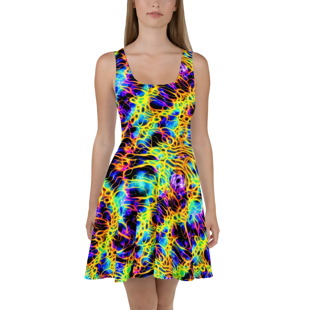 Solaris Mesh on Skater Dress — Front