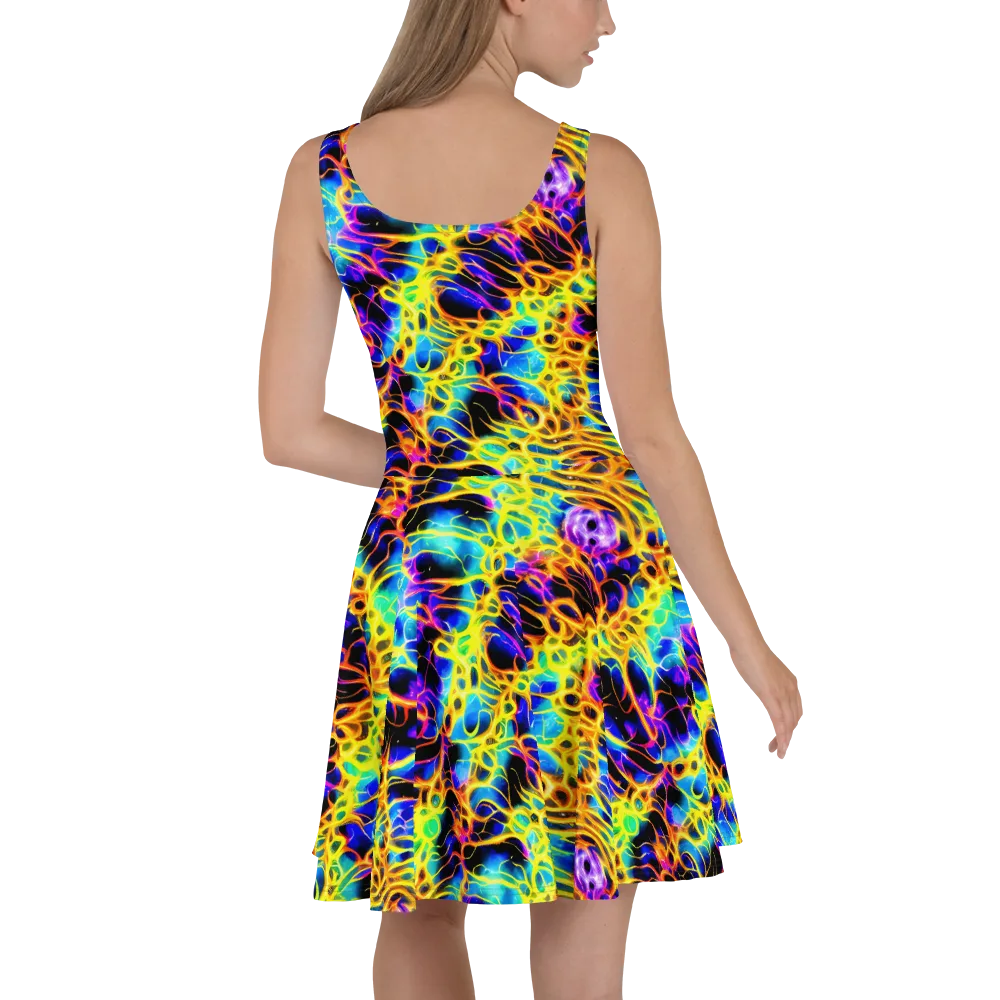 Solaris Mesh on Skater Dress — Back