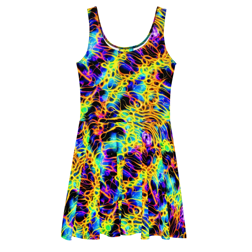 Solaris Mesh on Skater Dress — Front