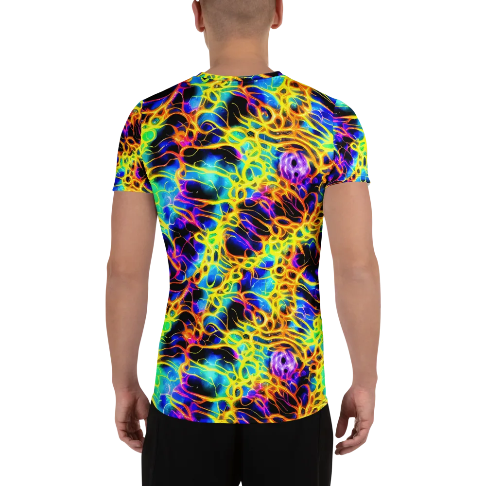 Solaris Mesh on Men's Athletic T-Shirt — Back