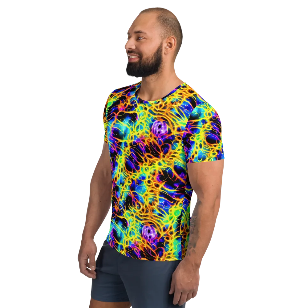 Solaris Mesh on Men's Athletic T-Shirt — Left
