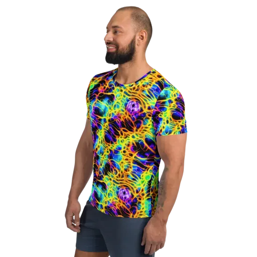 Solaris Mesh on a Men's Athletic T-Shirt
