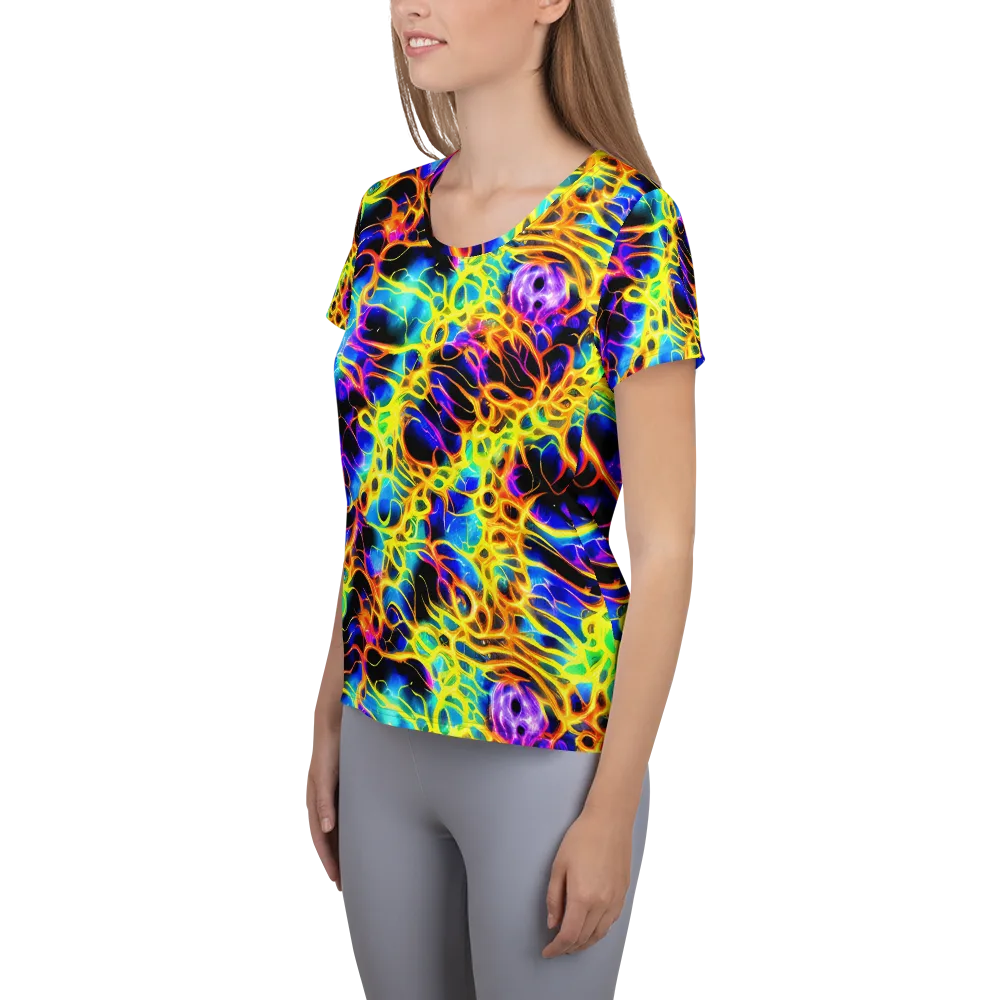 Solaris Mesh on Women's Athletic T-Shirt — Left