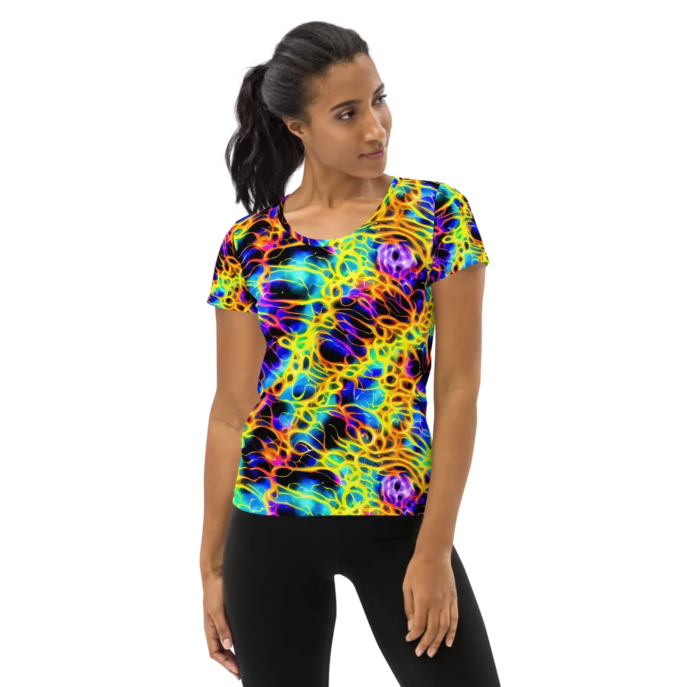 Solaris Mesh on Women's Athletic T-Shirt — Front