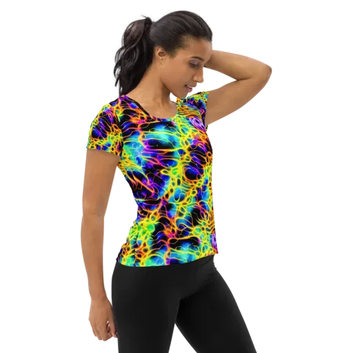 Solaris Mesh on a Women's Athletic T-Shirt