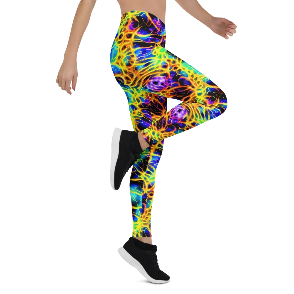 Solaris Mesh on Leggings — Right