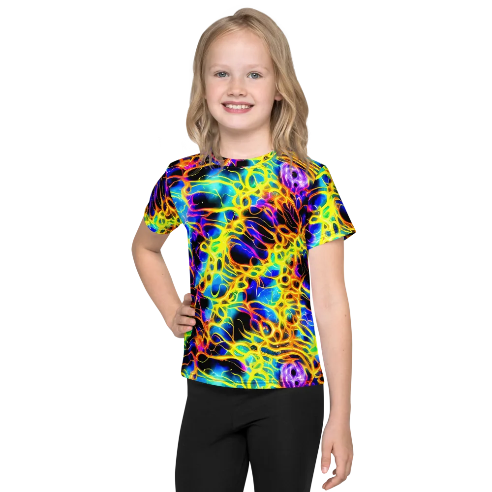 Solaris Mesh on Kids Crew Neck T-Shirt — Front