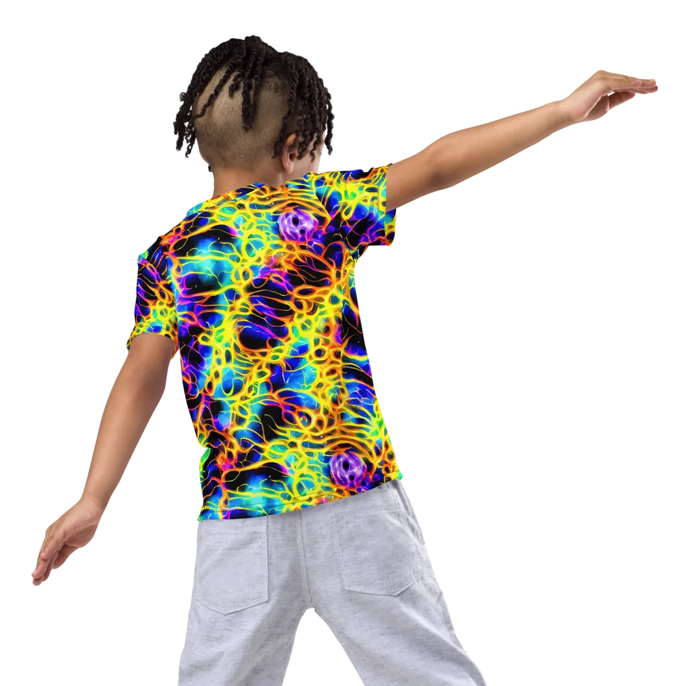 Solaris Mesh on Kids Crew Neck T-Shirt — Back