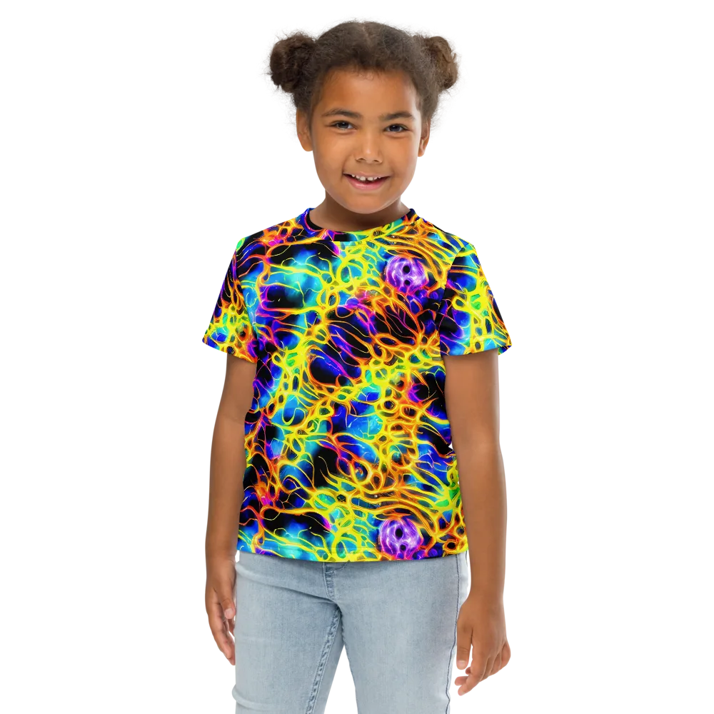 Solaris Mesh on Kids Crew Neck T-Shirt — Front