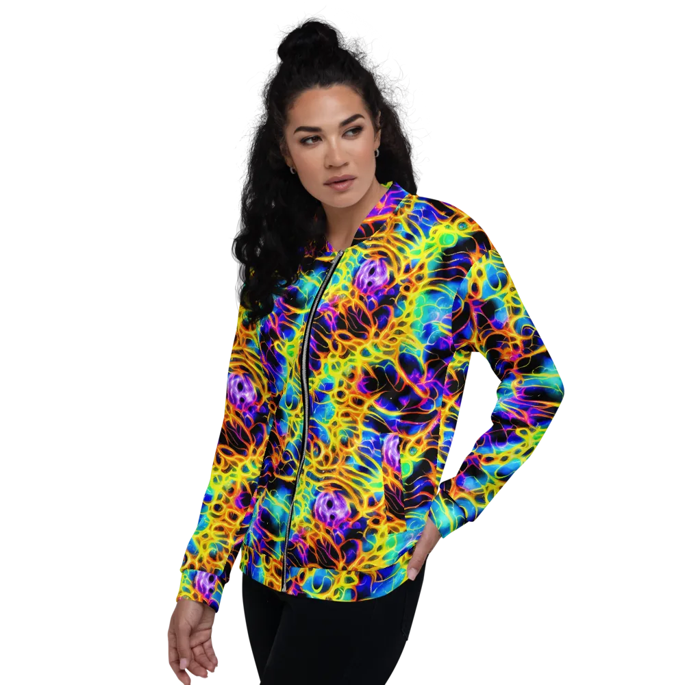 Solaris Mesh on Bomber Jacket — Left