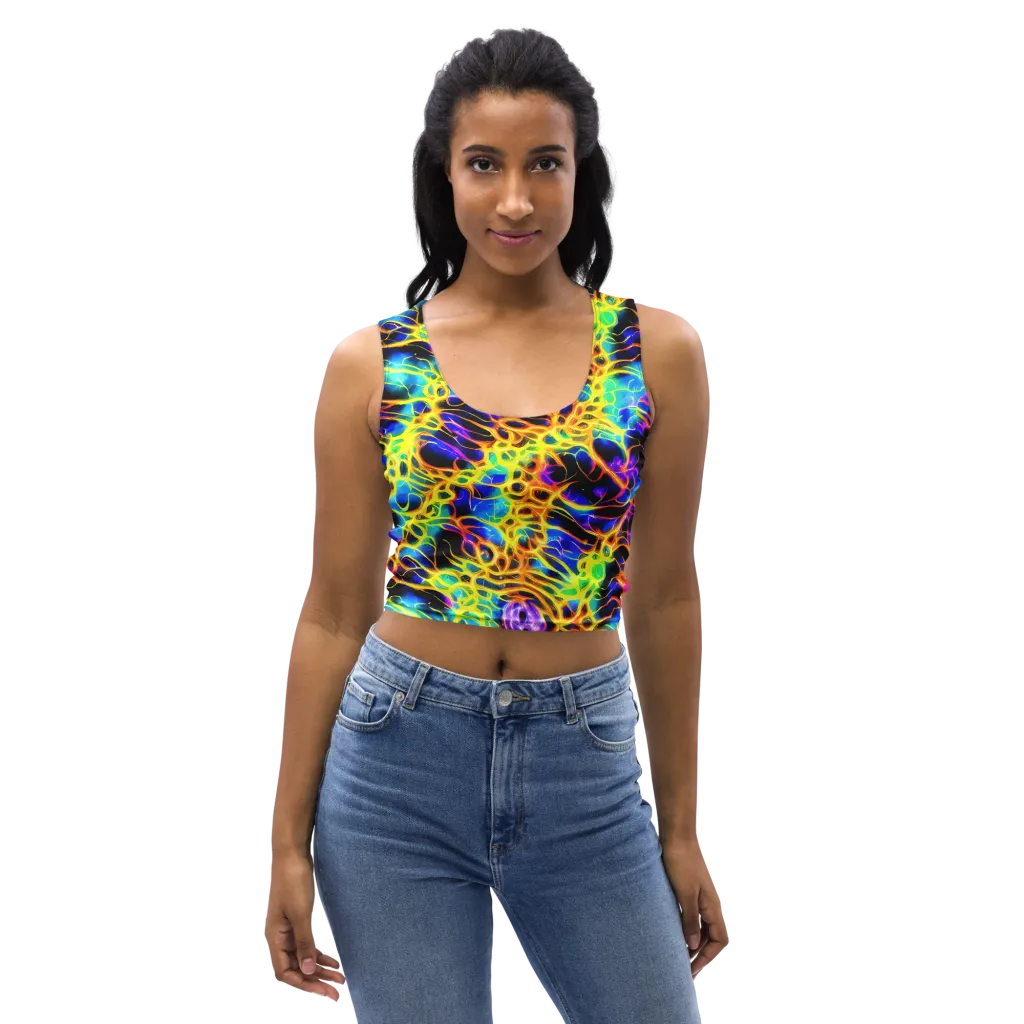 Solaris Mesh on Crop Top — Front